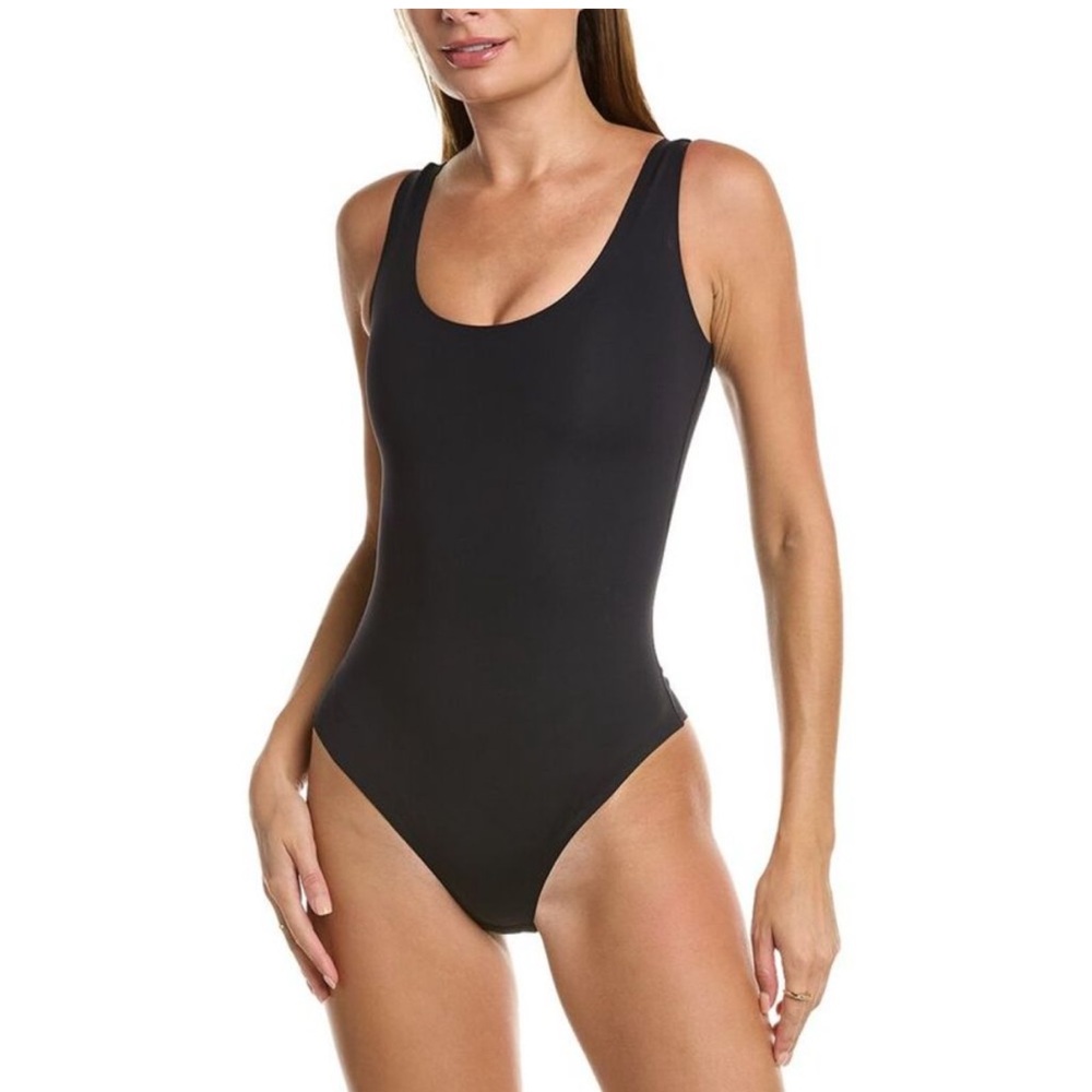 NEW Pinsy Scoop Tank Hourglass Shapewear Thong Bodysuit In Black Medium Long